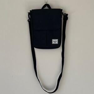 Herschel Supply Company Black Messenger Bag